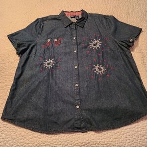 Women's Basic Editiins Patriotic Shirt